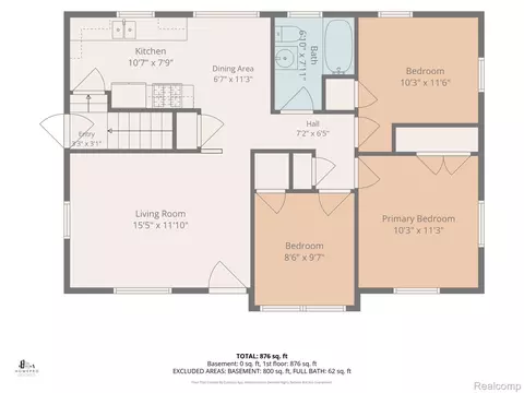 Floorplan - 4722 Birchcrest Dr, Flint, MI 48504 photo 1 of 3