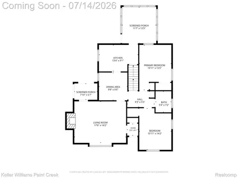 Floorplan - 1466 Hampton Rd, Grosse Pointe Woods, MI 48236 photo 2 of 2