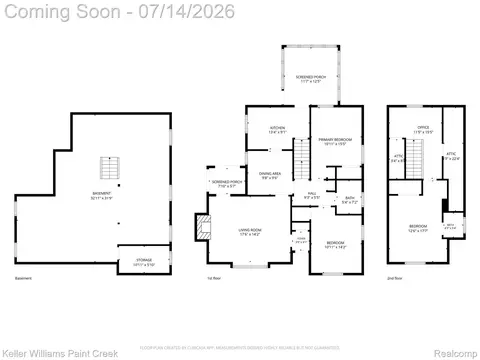 Floorplan - 1466 Hampton Rd, Grosse Pointe Woods, MI 48236 photo 1 of 2