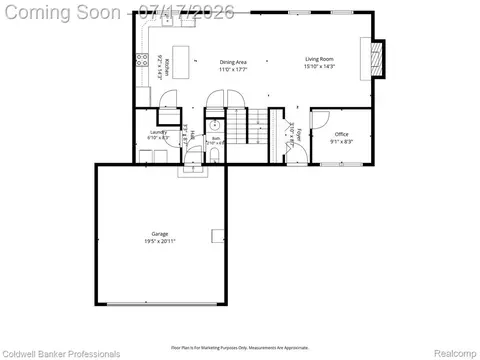 Floorplan - 417 Constitution Ave, Brooklyn, MI 49230 photo 1 of 3