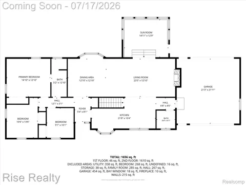 Floorplan - 4338 S Duffield Rd, Clayton, MI 48449 photo 1 of 1