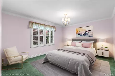 Bedroom - 1023 Buckingham Rd, Grosse Pointe Park, MI 48230 photo 2 of 3