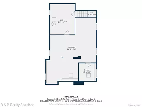 Floorplan - 307 N Cherry St, Flushing, MI 48433 photo 1 of 4