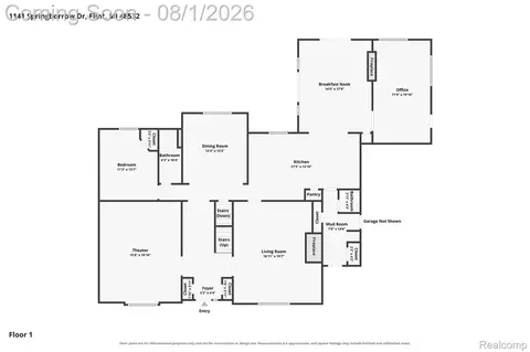 Floorplan - 1141 Springborrow Dr, Flint, MI 48532 photo 4 of 4