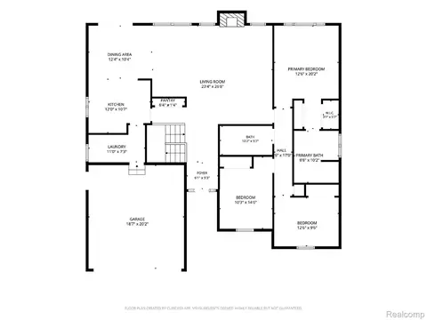 Floorplan - 19108 Red Oak Ln, Brownstown, MI 48193 photo 1 of 2