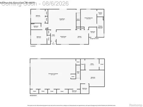 Floorplan - 5252 Bowman Rd, St. Clair, MI 48079 photo 3 of 3