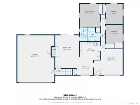 Floorplan - 527 Leland St, Flushing, MI 48433 photo 2 of 3
