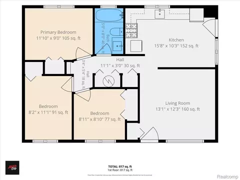 Floorplan - 15432 Orchard St, Romulus, MI 48174 photo 1 of 1