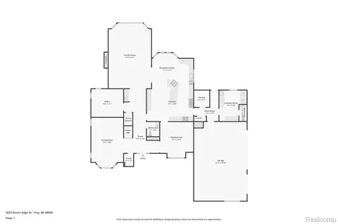 Floorplan - 4523 Rivers Edge Dr, Troy, MI 48098 photo 2 of 4