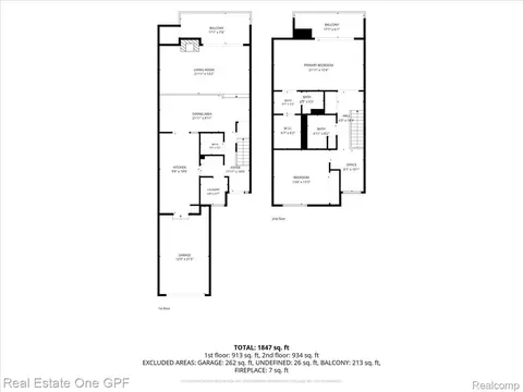 Floorplan - 1715 River Rd, St. Clair, MI 48079 photo 1 of 3