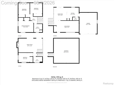 Floorplan - 12232 Dentonview Dr, Tyrone, MI 48430 photo 1 of 1