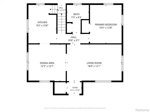 Floorplan - 529 E Broad St, Linden, MI 48451 photo 1 of 2