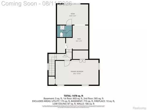 Floorplan - 473 Calvin Ave, Grosse Pointe Farms, MI 48236 photo 2 of 2