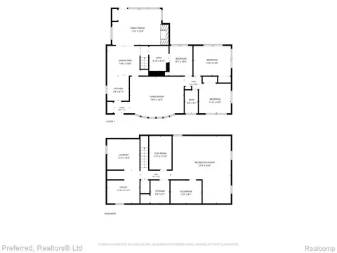 Floorplan - 3177 Treadwell St, Wayne, MI 48184 photo 2 of 3