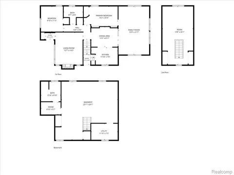 Floorplan - 277 Beaupre Ave, Grosse Pointe Farms, MI 48236 photo 3 of 3