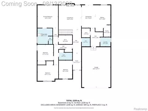 Floorplan - 48327 Long Leaf Dr, Macomb, MI 48044 photo 1 of 1