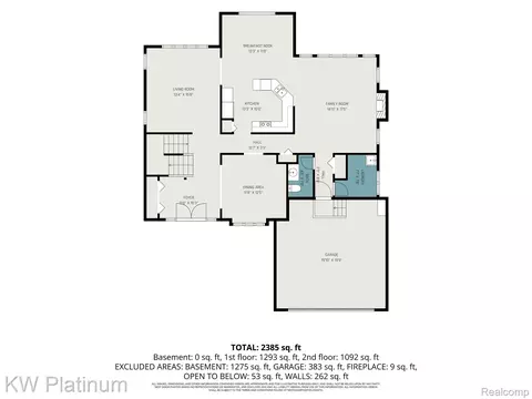 Floorplan - 2613 Marcus Dr, Troy, MI 48083 photo 2 of 3