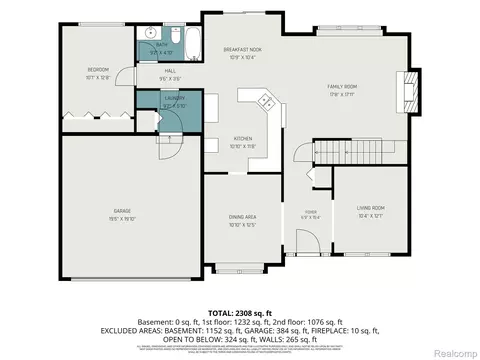 Floorplan - 19144 Red Oak Ln, Brownstown, MI 48193 photo 1 of 4