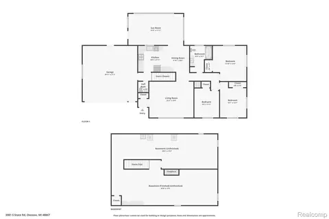 Floorplan - 3981 S State Rd, Shiawassee, MI 48867 photo 3 of 3