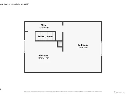 Floorplan - 475 E Marshall St, Ferndale, MI 48220 photo 2 of 2