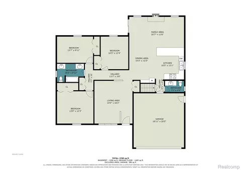 Floorplan - 15299 Brandy Ln, Macomb, MI 48044 photo 2 of 2