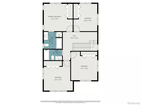 Floorplan - 7634 Pinehurst St, Dearborn, MI 48126 photo 2 of 3