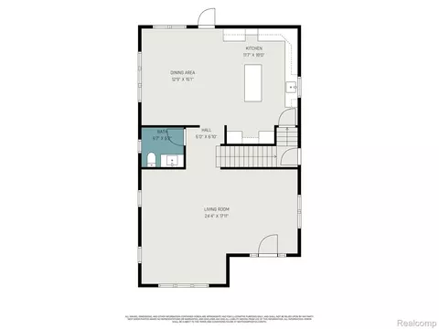Floorplan - 7634 Pinehurst St, Dearborn, MI 48126 photo 1 of 3