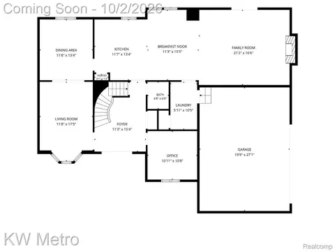 Floorplan - 294 Miracle Dr, Troy, MI 48084 photo 1 of 2