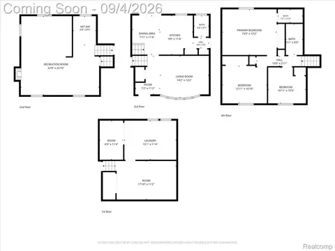 Floorplan - 37582 Whitney Dr, Wayne, MI 48184 photo 4 of 4