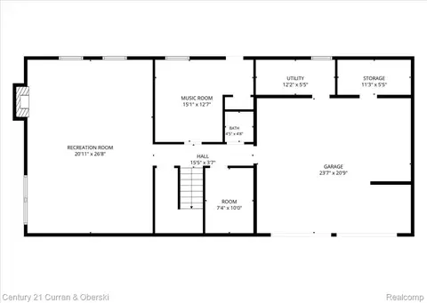 Floorplan - 219 E Caledonia St, Howell, MI 48843 photo 2 of 3