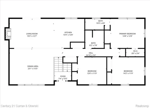 Floorplan - 219 E Caledonia St, Howell, MI 48843 photo 1 of 3