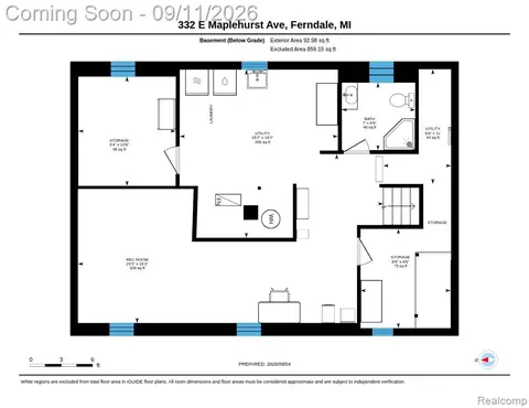 Floorplan - 332 E Maplehurst St, Ferndale, MI 48220 photo 2 of 2