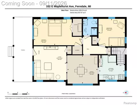 Floorplan - 332 E Maplehurst St, Ferndale, MI 48220 photo 1 of 2