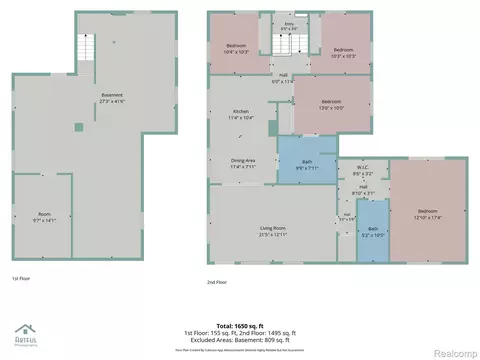 Floorplan - 751 E Hazelhurst St, Ferndale, MI 48220 photo 1 of 1