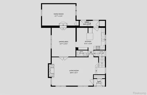Floorplan - 1258 Bedford Rd, Grosse Pointe Park, MI 48230 photo 2 of 7