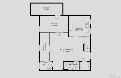 Floorplan - 1258 Bedford Rd, Grosse Pointe Park, MI 48230 photo 1 of 7