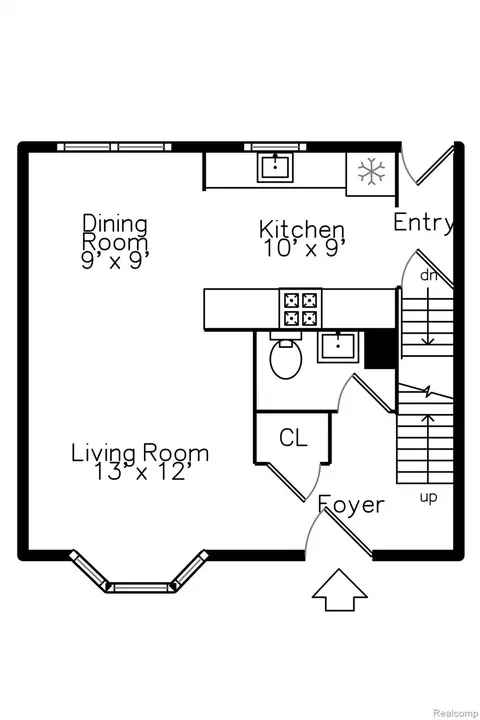 Floorplan - 2723 Grayson St, Ferndale, MI 48220 photo 1 of 3