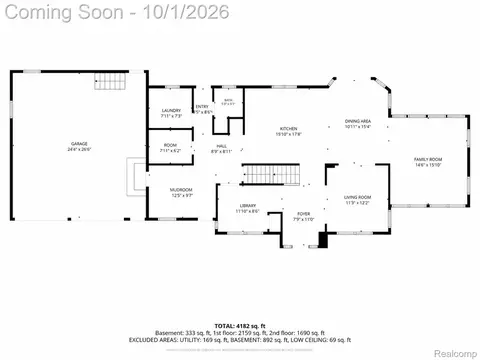Floorplan - 10777 Mccabe Rd, Green Oak, MI 48116 photo 1 of 2