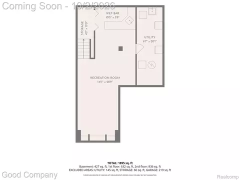 Floorplan - 416 Oakgrove Ct, Clawson, MI 48017 photo 1 of 2