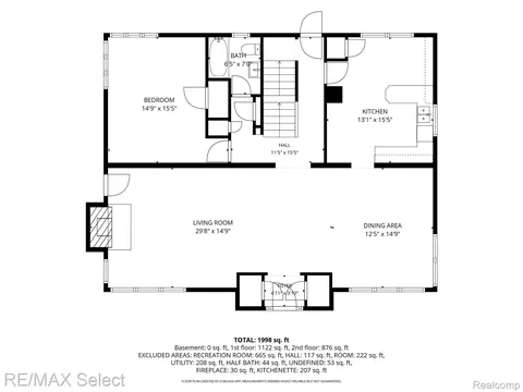 Floorplan - 2219 Copeman Blvd, Flint, MI 48504 photo 2 of 3