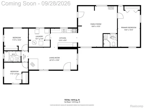 Floorplan - 8285 Pilgrim, Washington, MI 48094 photo 1 of 2