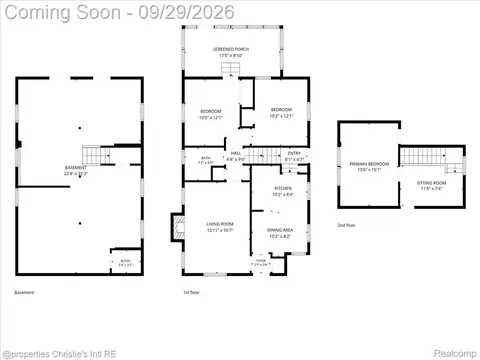 Floorplan - 1544 Hampton Rd, Grosse Pointe Woods, MI 48236 photo 2 of 2