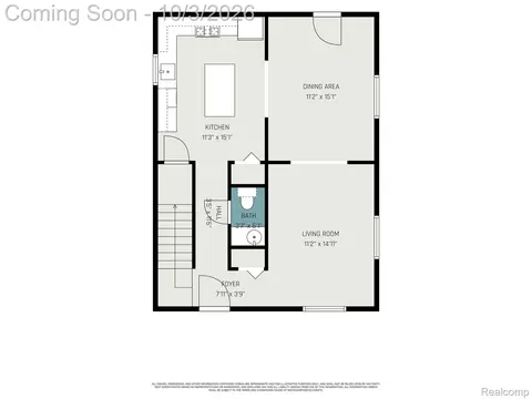 Floorplan - 5322 Moore St, Wayne, MI 48184 photo 1 of 2
