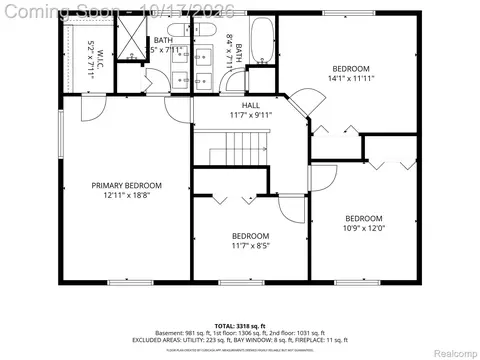 Floorplan - 3340 Bennington Dr, Wixom, MI 48393 photo 3 of 4