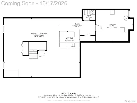 Floorplan - 3340 Bennington Dr, Wixom, MI 48393 photo 1 of 4
