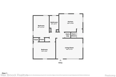 Floorplan - 450 E Maplehurst St, Ferndale, MI 48220 photo 1 of 1