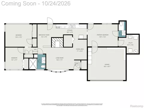 Floorplan - 3441 Denson Dr, Sterling Heights, MI 48310 photo 1 of 1