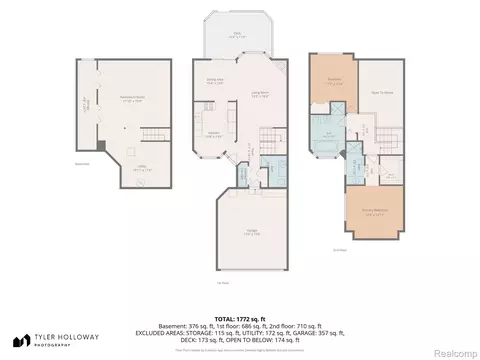 Floorplan - 18628 Hilltop Dr, Riverview, MI 48193 photo 1 of 4
