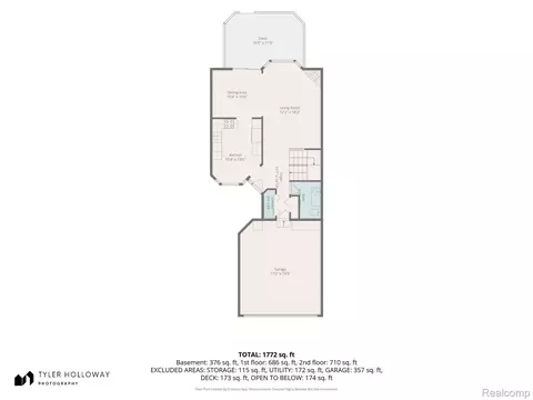 Floorplan - 18628 Hilltop Dr, Riverview, MI 48193 photo 2 of 4