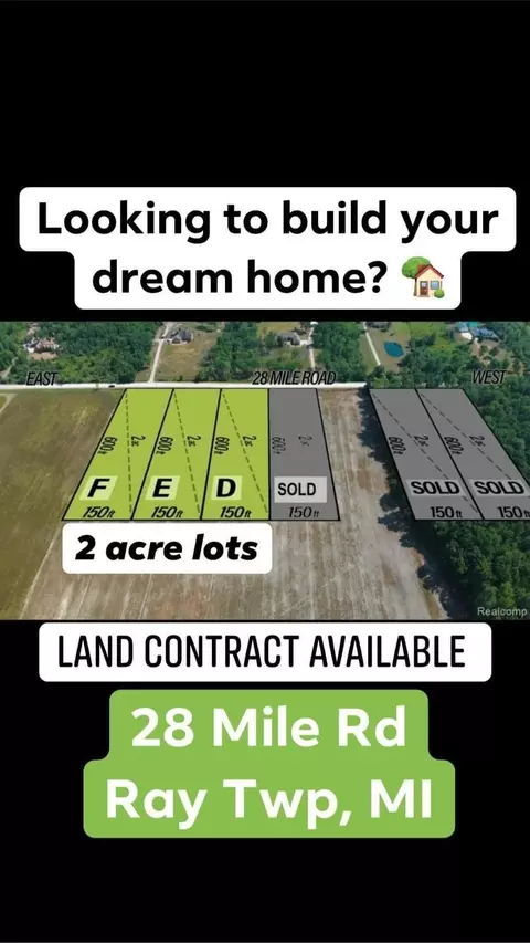 0 28 Mile Rd #LOT D, Ray, MI 48096